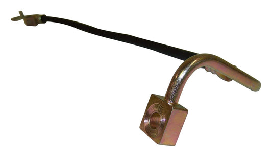 52089258AC Front, Driver Side Brake Line, Metal and Rubber
