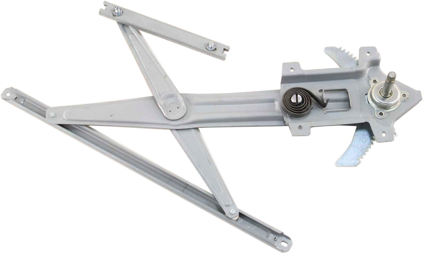 Front, Driver Side Manual Window Regulator, Hand-Crank Type
