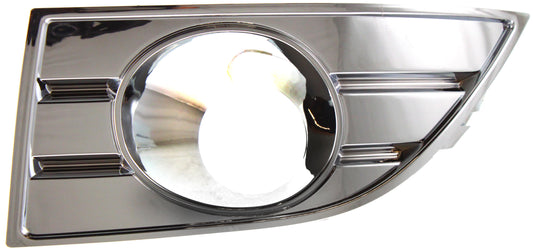 Front, Driver Side Fog Light Trim, Chrome