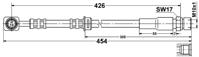 331313 Front Brake Line