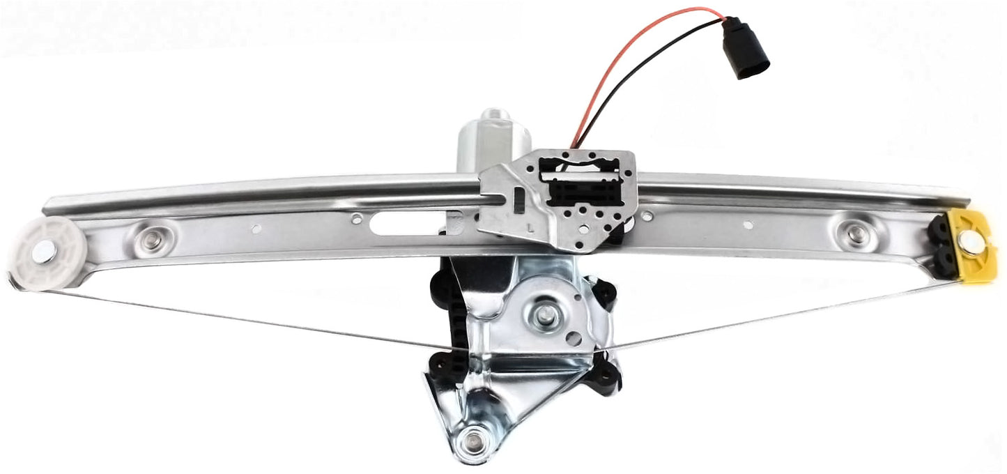 Rear, Driver Side Window Regulator, Power, With Motor, E46 Body, Sedan/Wagon