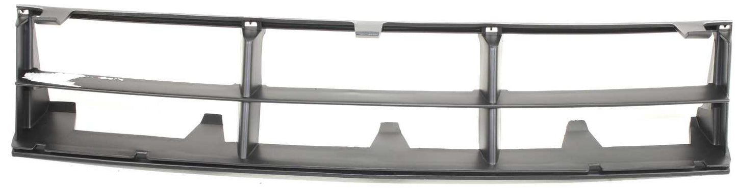 Front, Center Bumper Grille, Black, Base Model