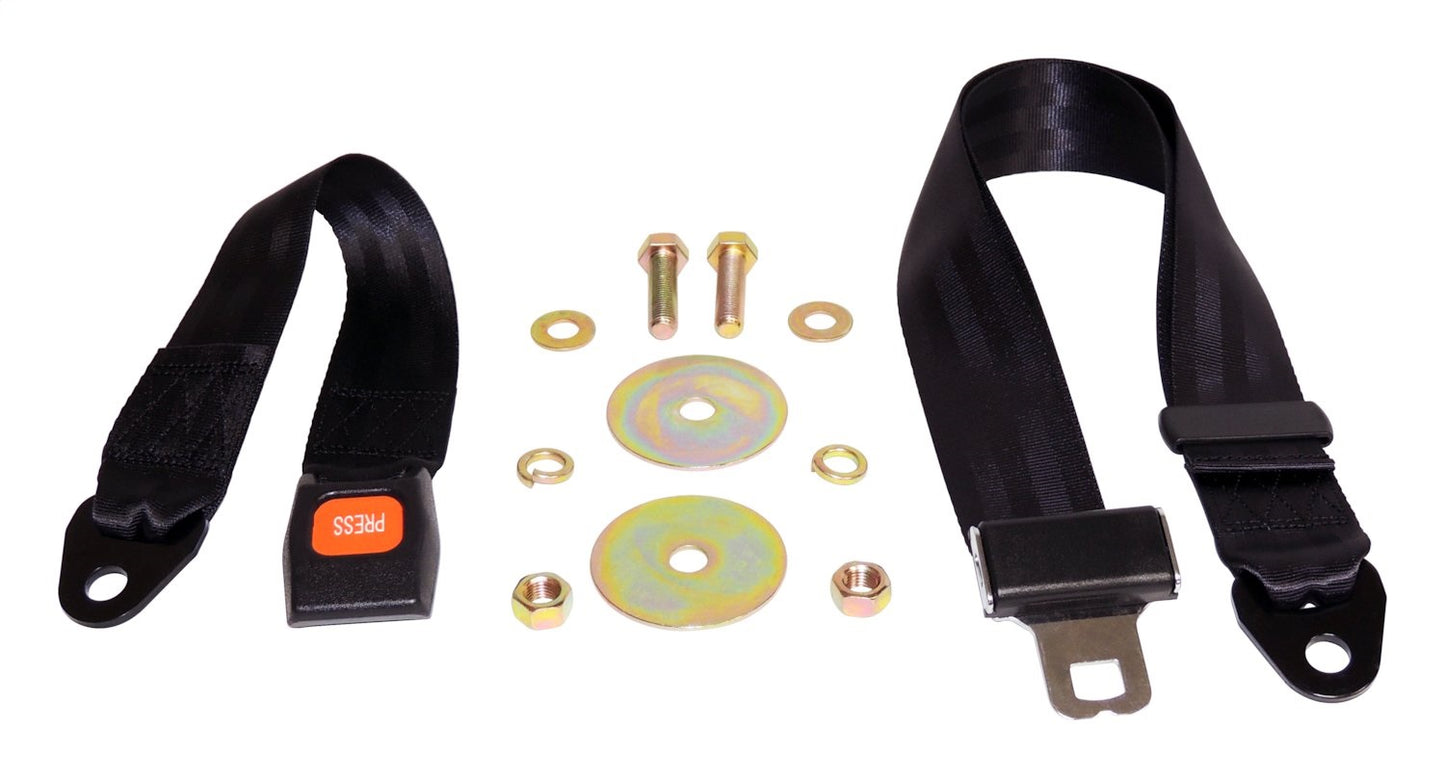 BELT1B Ремень безопасности, 2-точечный, черный