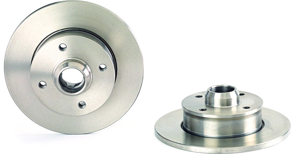 08.5005.14 Rear, Driver or Passenger Side Brake Disc, Plain Surface, Solid, 4 Lugs, 226 mm, Premium UV Coated Series