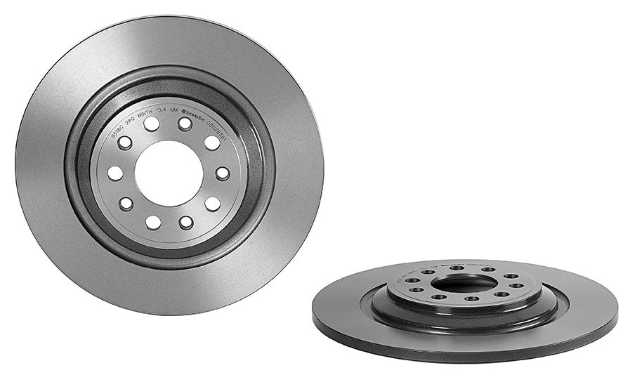 08.N283.81 Rear Brake Disc, Plain Surface, Solid, 5 Lugs, 320 mm, Premium UV Coated Series