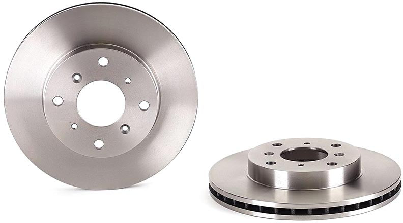 09.6753.10 Front Brake Disc, Plain Surface, Vented, 4 Lugs, 260 mm, Premium UV Coated Series