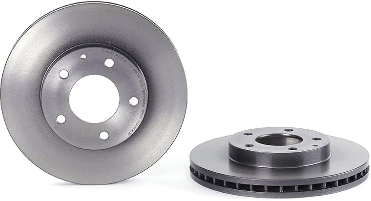 09.6863.11 Front Brake Disc, Plain Surface, Vented, 5 Lugs, 274 mm, Premium UV Coated Series