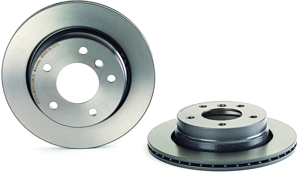 09.7727.11 Rear Brake Disc, Plain Surface, Vented, 5 Lugs, 276 mm, Premium UV Coated Series