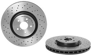 09.7812.1X Front Brake Disc, Cross-Drilled, Vented, 5 Lugs, 326 mm, Xtra Series