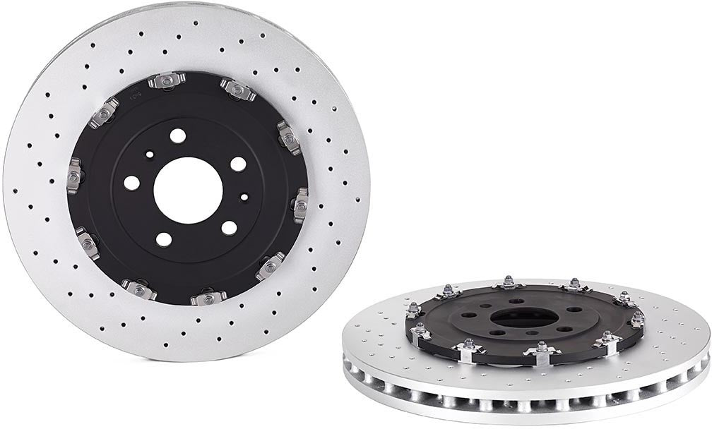 09.9477.23 Front Brake Disc, Cross-Drilled, Vented, 5 Lugs, 365 mm, 4.2L, 8Cyl, Premium UV Coated Series