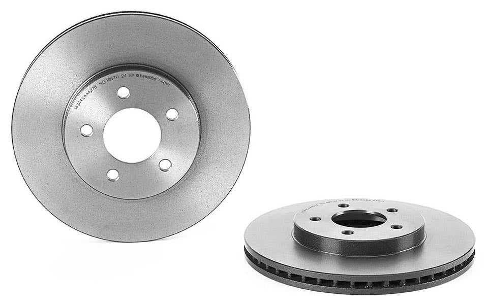09.A401.11 Front, Driver or Passenger Side Brake Disc, Plain Surface, Vented, 5 Lugs, 303 mm, Premium UV Coated Series
