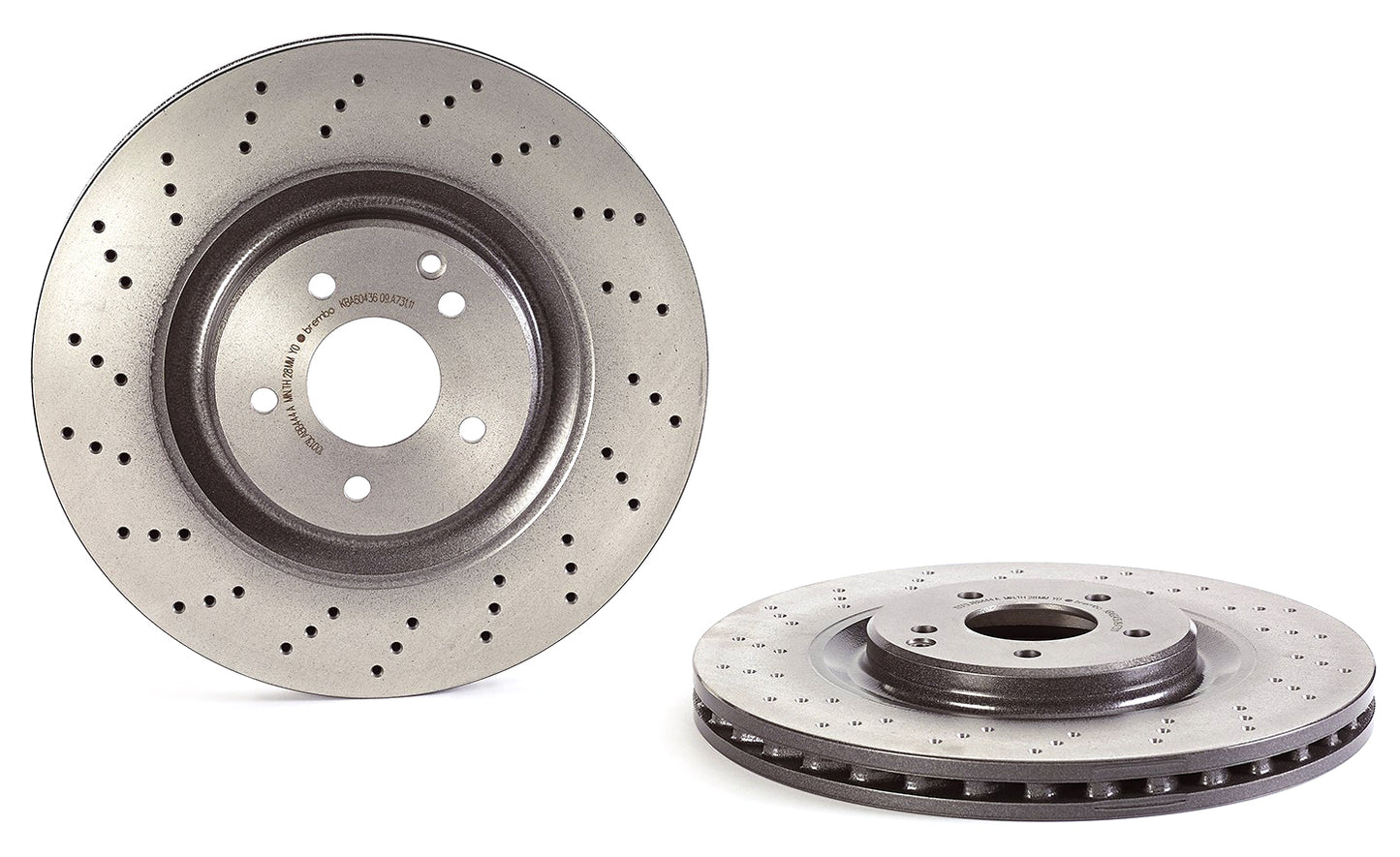 09.A731.11 Передний тормозной диск, перфорированный, вентилируемый, 5 болтов, 345 мм, серия Premium UV с покрытием