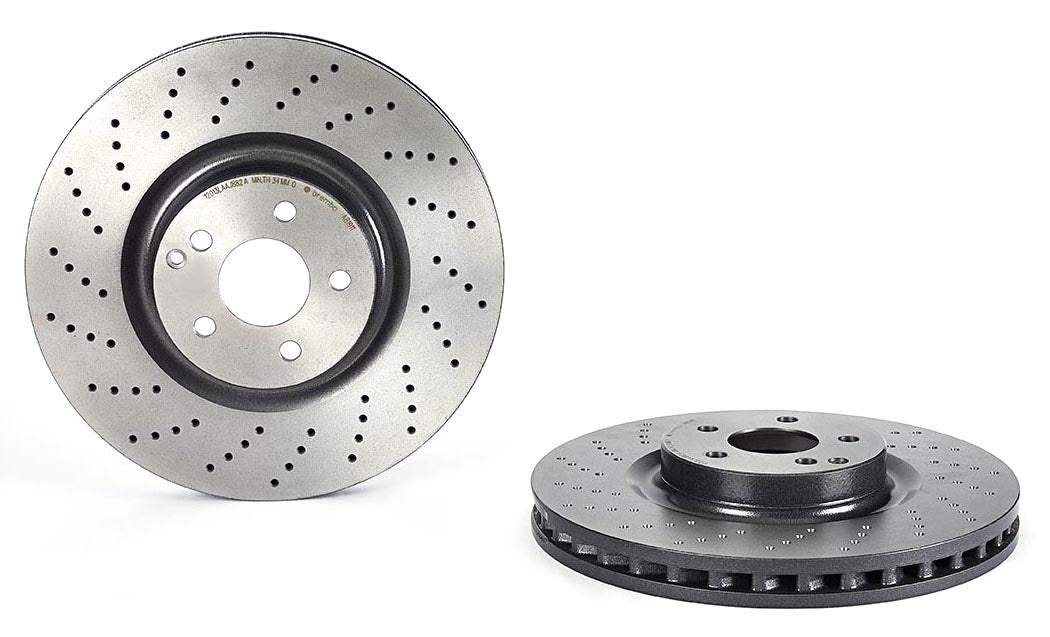 09.A819.11 Передний тормозной диск, перфорированный, вентилируемый, 5 болтов, 360 мм, серия Premium UV с покрытием