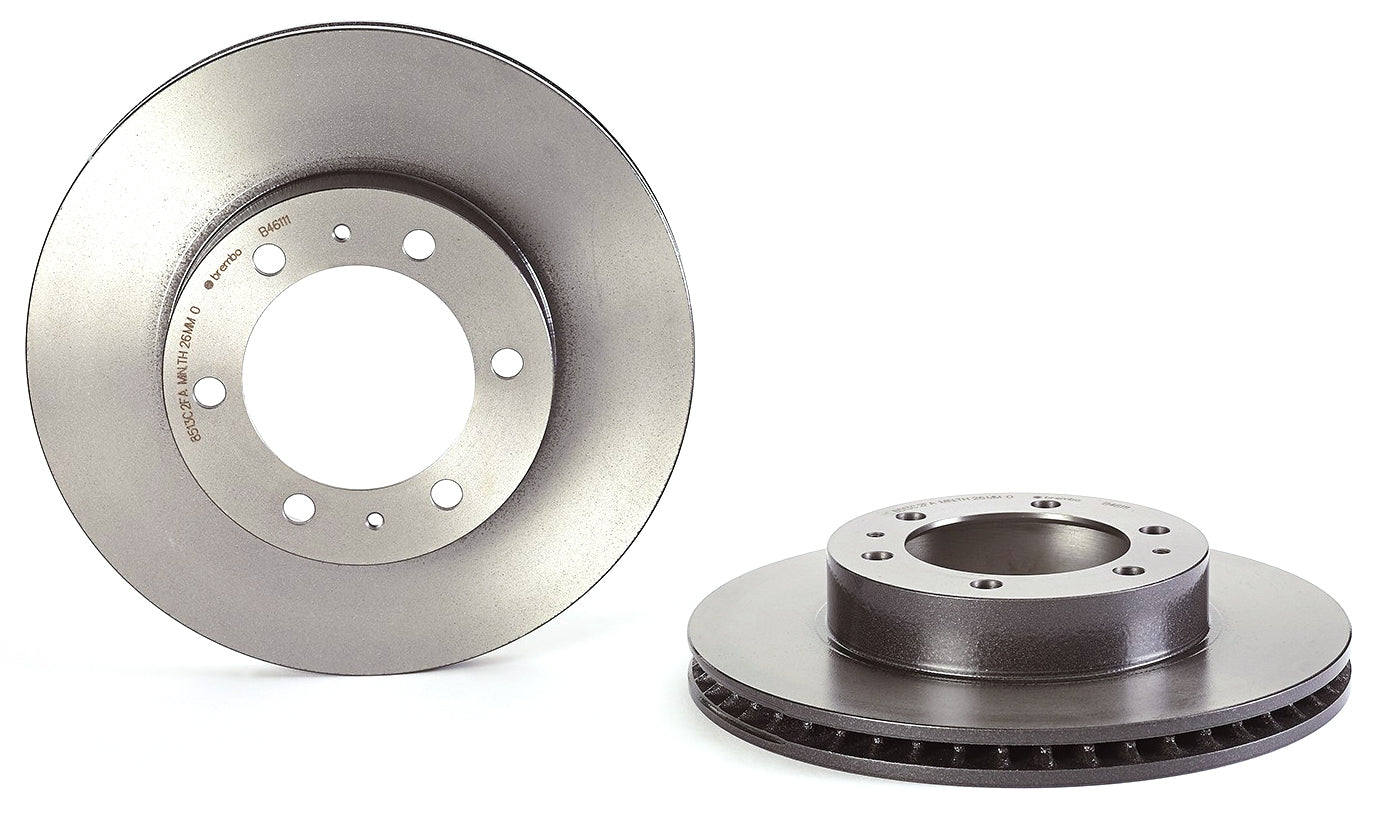 09.B461.11 Передний тормозной диск, со стороны водителя или пассажира, гладкая поверхность, вентилируемый, 6 болтов, 319 мм, серия Premium UV-покрытие