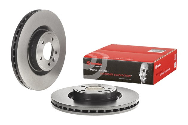 09.C819.11 Front Brake Disc, Plain Surface, Vented, 5 Lugs, 363 mm, Premium UV Coated Series