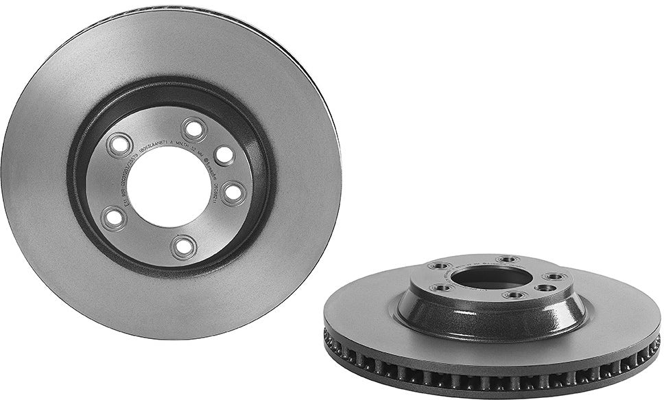 09.C882.11 Front Brake Disc, Plain Surface, Vented, 5 Lugs, 350 mm, Premium UV Coated Series