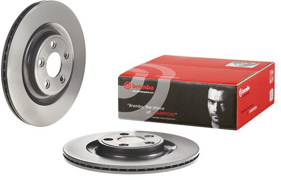 09.D061.11 Rear Brake Disc, Plain Surface, Vented, 5 Lugs, 325 mm, Premium UV Coated Series