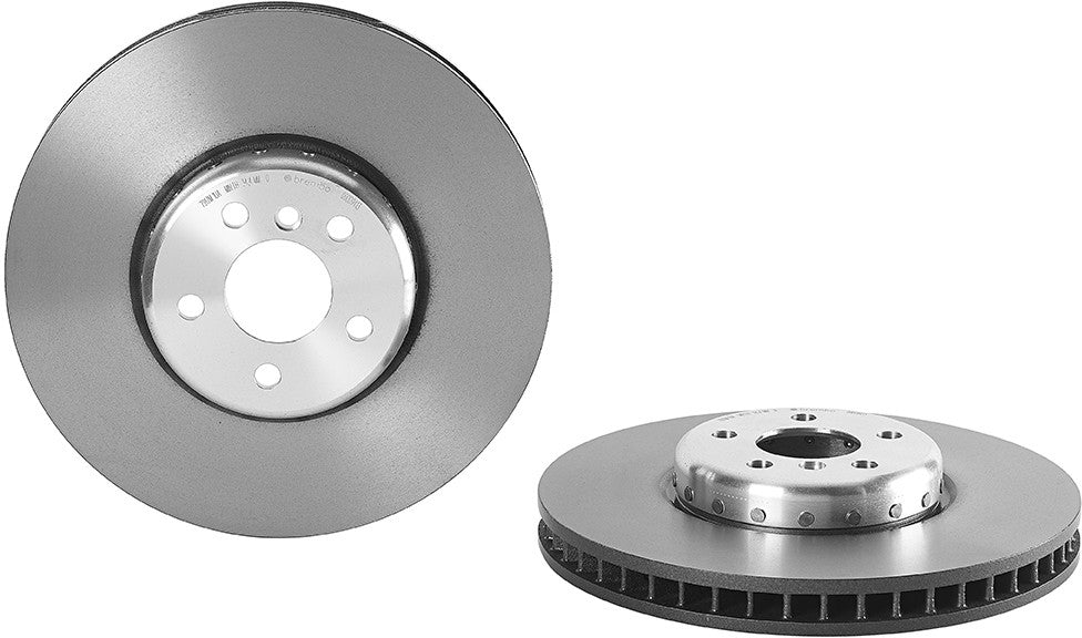 09.D094.13 Front, Driver Side Brake Disc, Plain Surface, Vented, 5 Lugs, 348 mm, Premium UV Coated Series