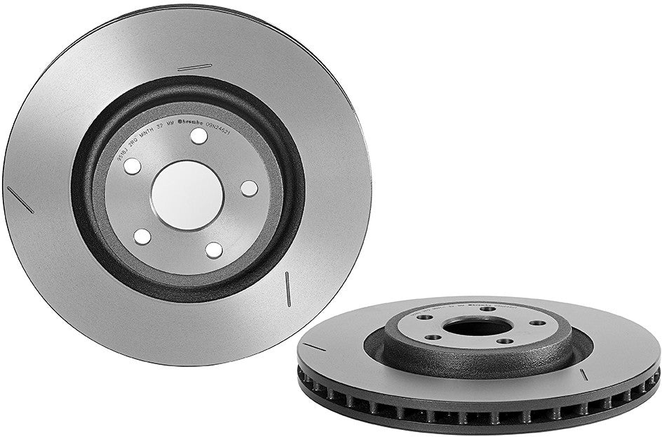 09.N246.21 Front Brake Disc, Slotted, Vented, 5 Lugs, 380 mm, Premium UV Coated Series