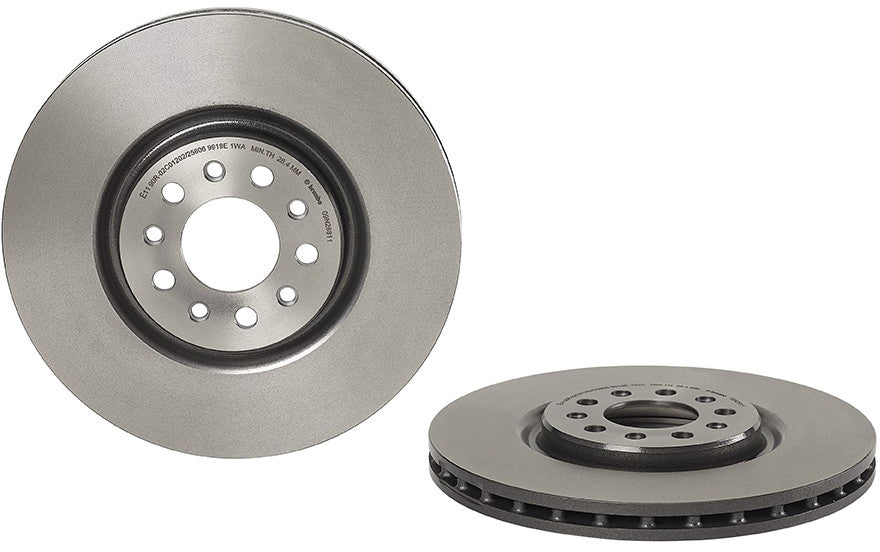 09.N268.11 Front Brake Disc, Plain Surface, Vented, 5 Lugs, 330 mm, Premium UV Coated Series