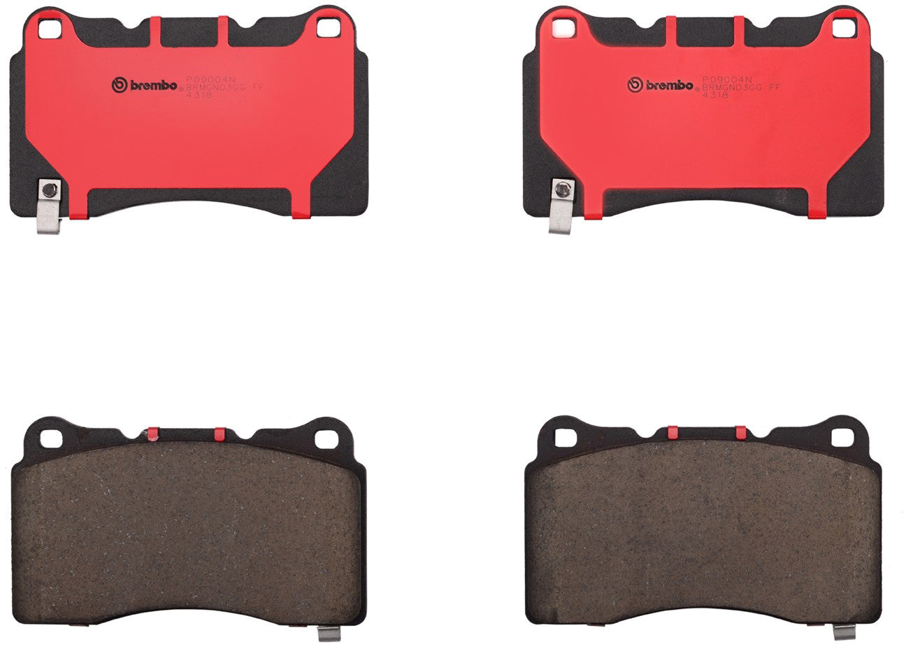 P09004N NAO Series Ceramic Brake Pad Set