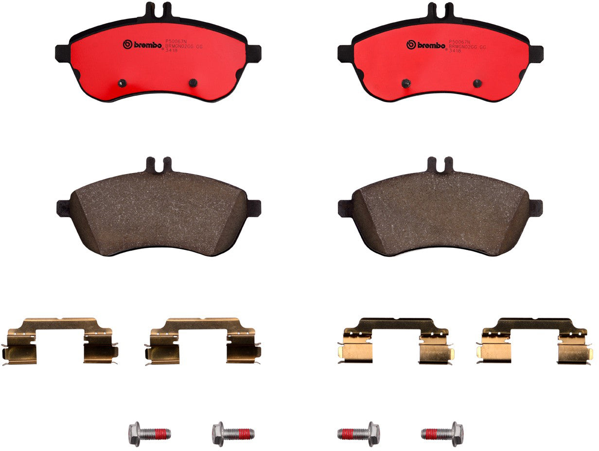 Комплект передних керамических тормозных колодок серии NAO P50067N