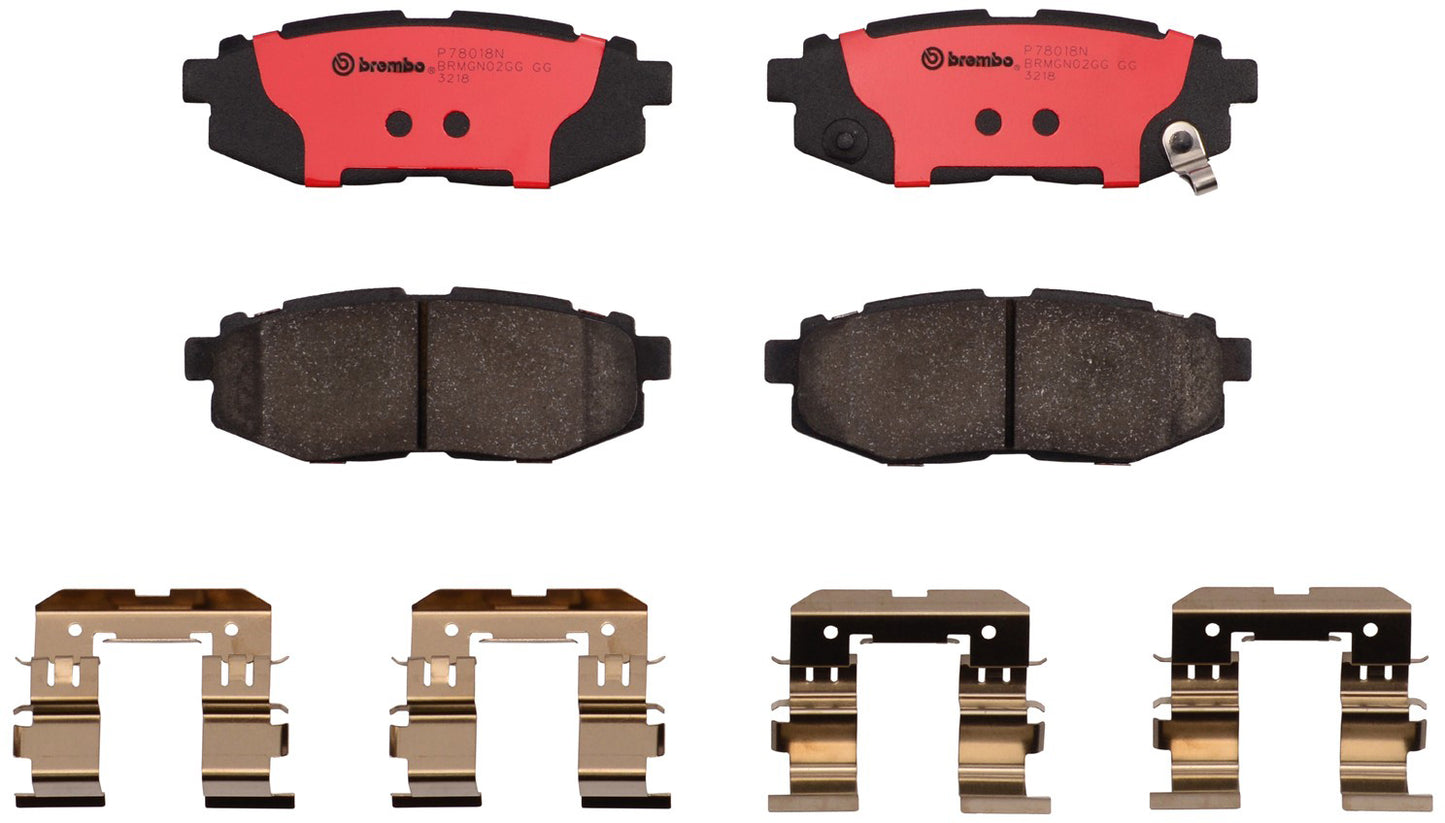 P78018N Rear NAO Series Ceramic Brake Pad Set