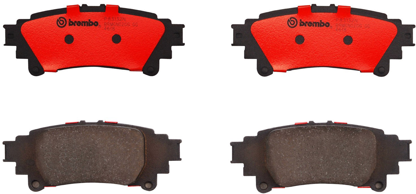 Комплект задних керамических тормозных колодок серии NAO P83132N