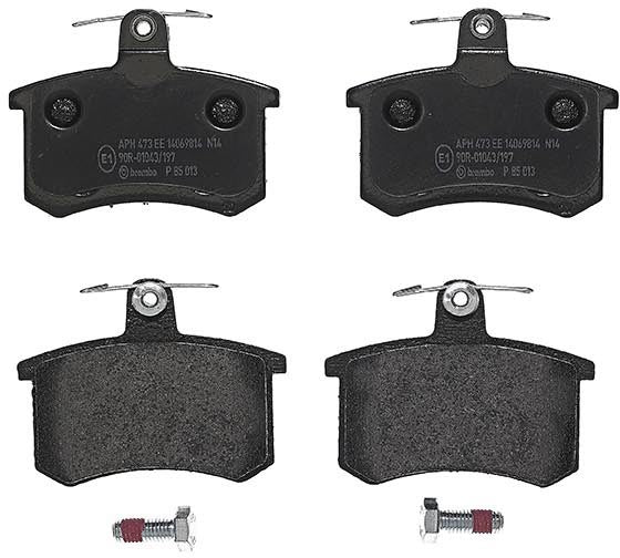 Комплект задних тормозных колодок Low-Met Series Low-Metallic P85013