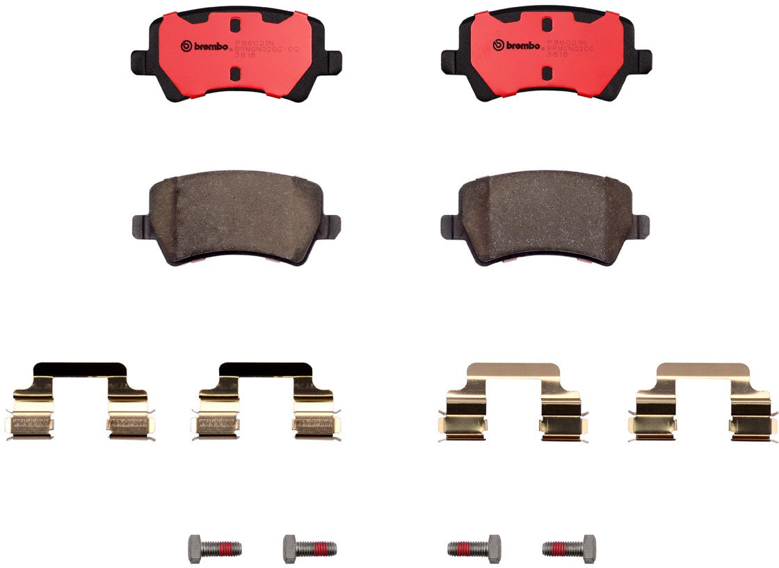 P86021N Rear NAO Series Ceramic Brake Pad Set