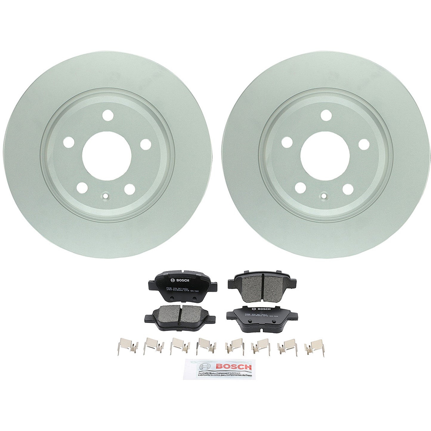 C1456141522 Комплект из 2 задних тормозных дисков и колодок, серия QuietCast 299,9 мм, включает в себя (1) комплект тормозных колодок и (2) тормозных диска