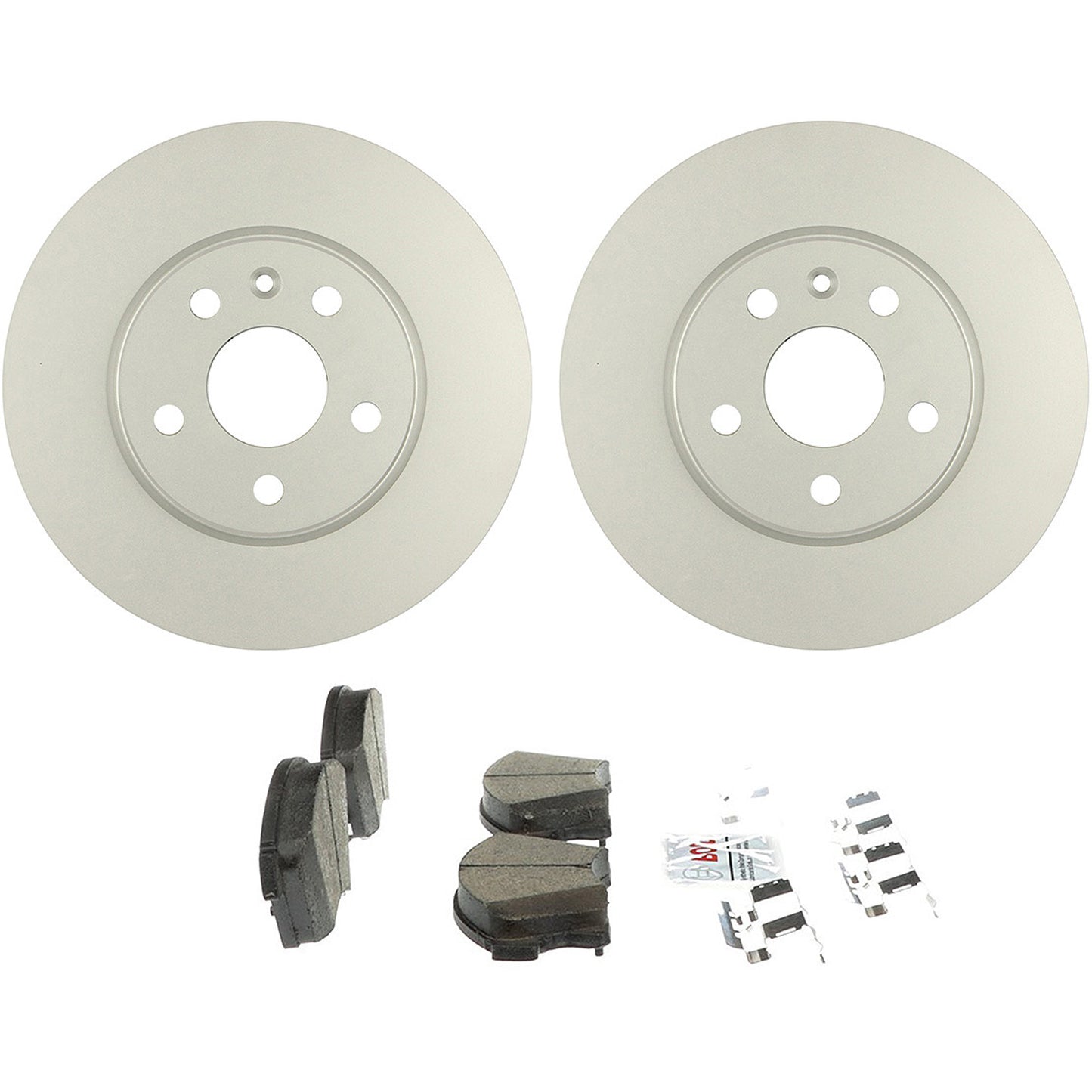 C1522251461 Комплект из 2 передних тормозных дисков и колодок, серия QuietCast 276 мм, включает в себя (1) комплект тормозных колодок и (2) тормозных диска