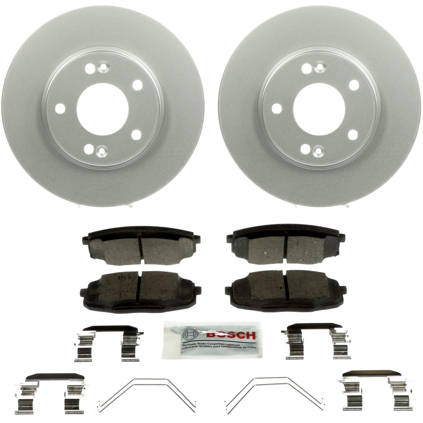 C2094281553 Комплект тормозных дисков и колодок на 2 колеса, серия QuietCast для переднего привода 280 мм, включает в себя (1) комплект тормозных колодок и (2) тормозных диска