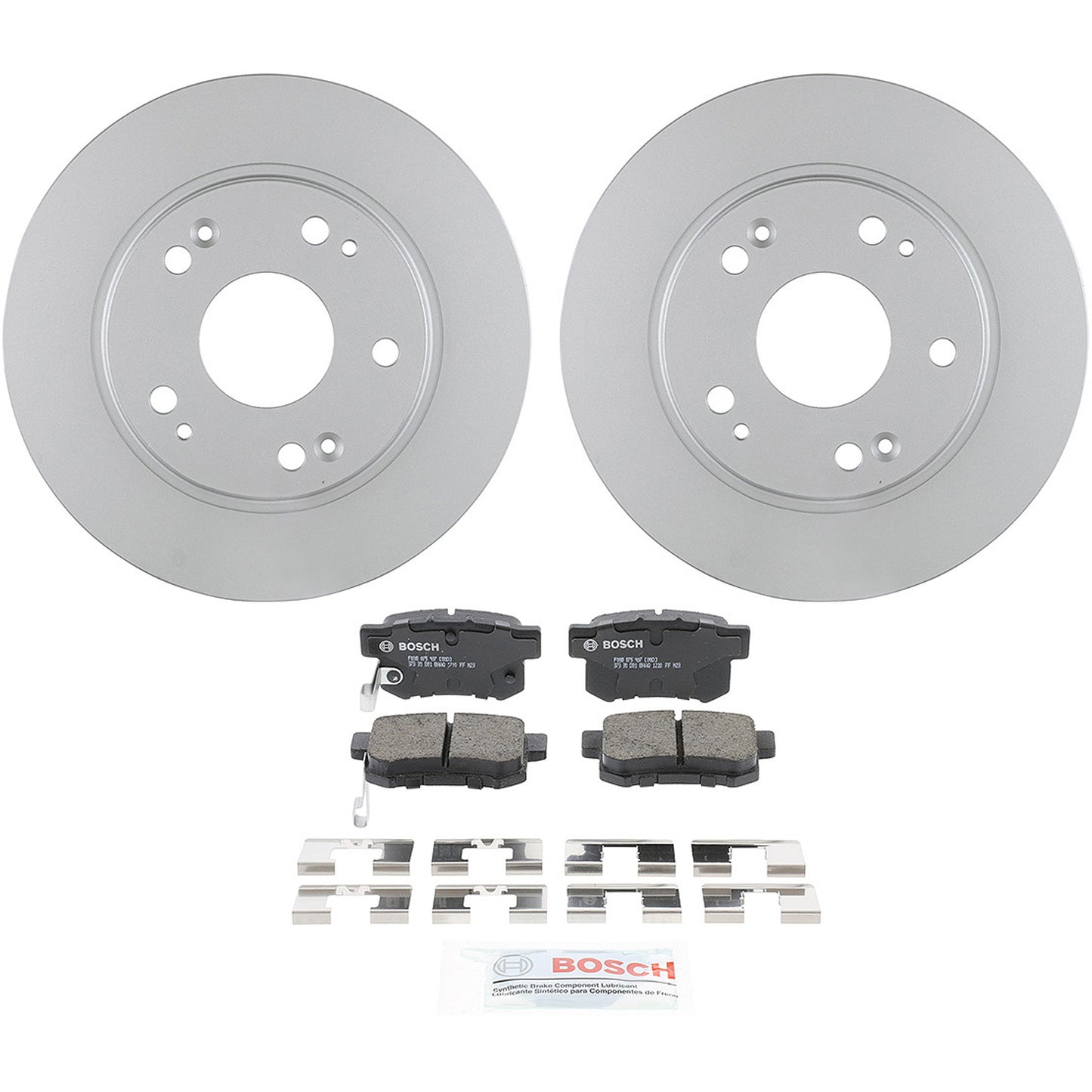 C537261453 Комплект из 2 задних тормозных дисков и колодок, серия QuietCast для переднего привода 259,8 мм, включает в себя (1) комплект тормозных колодок и (2) тормозных диска