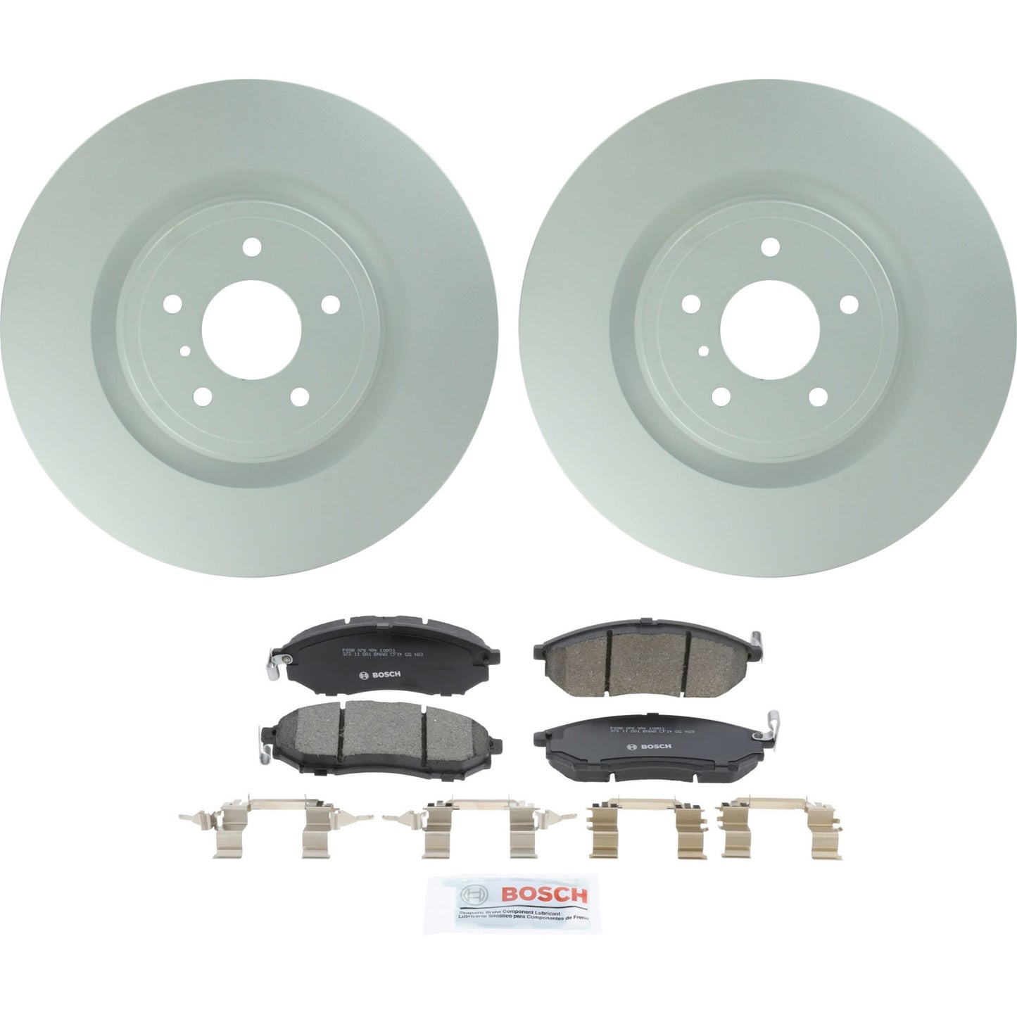 C888401484 Комплект из 2 передних тормозных дисков и колодок, серия QuietCast 354,5 мм, включает в себя (1) комплект тормозных колодок и (2) тормозных диска