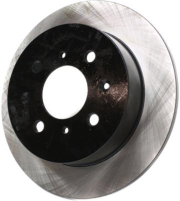 120.40017 Rear, Driver or Passenger Side Brake Disc, Plain Surface, Solid, 4 Lugs, 239.01 mm, 1.6L, 4Cyl, Premium Series