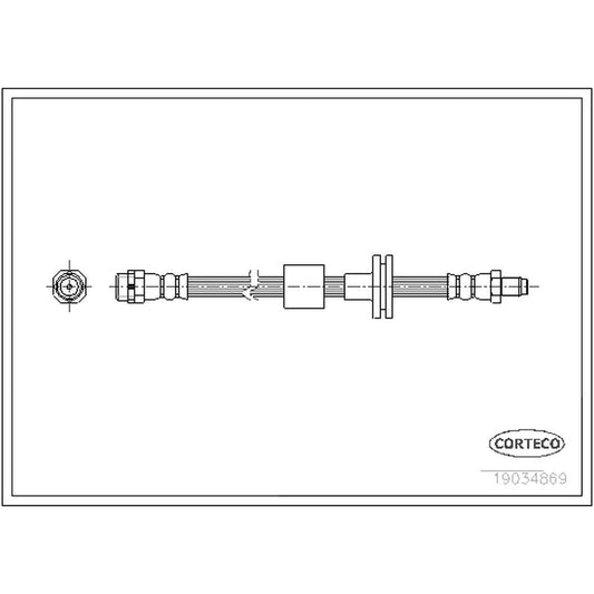 19034869 Front OE Replacement Series Brake Line