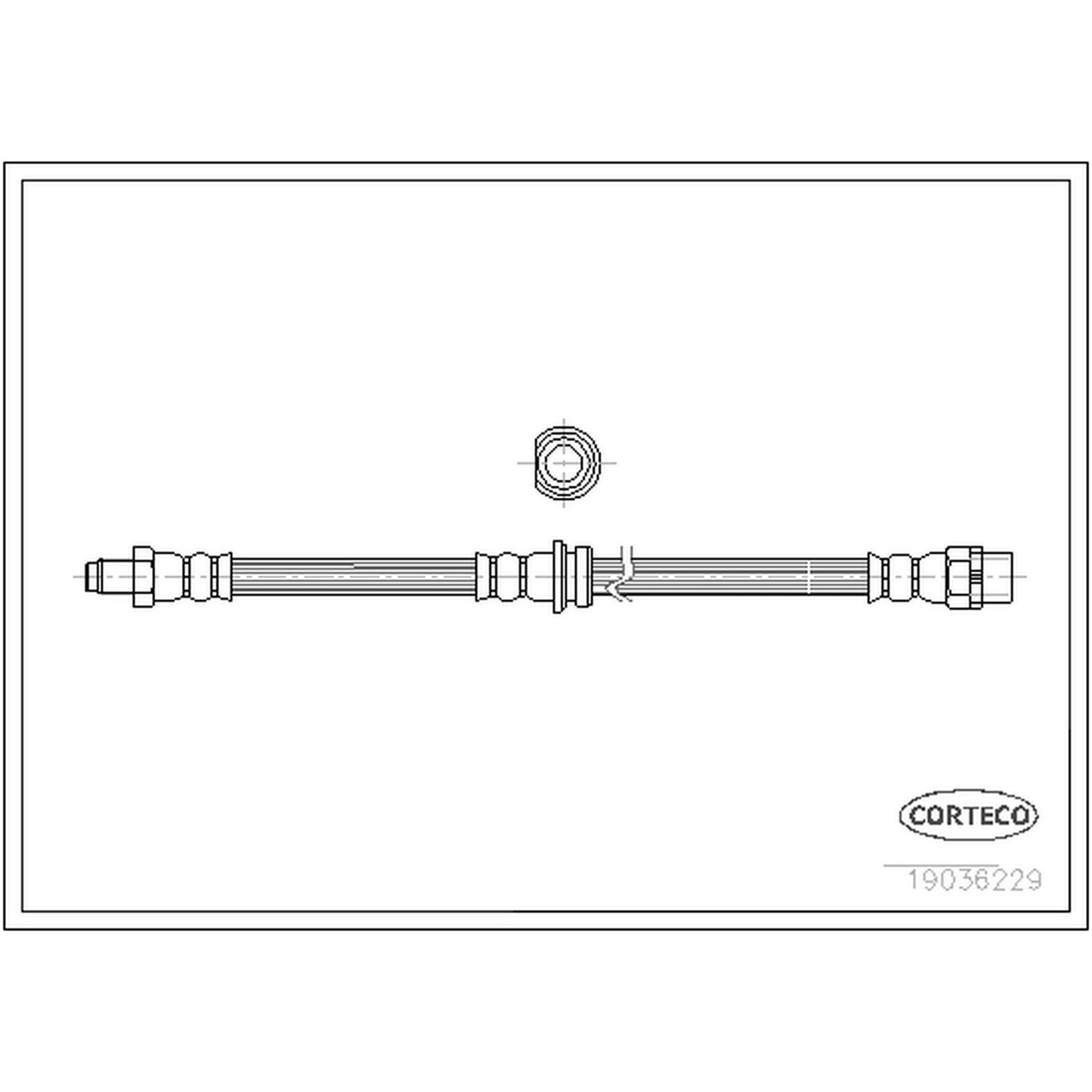 19036229 Rear OE Replacement Series Brake Line