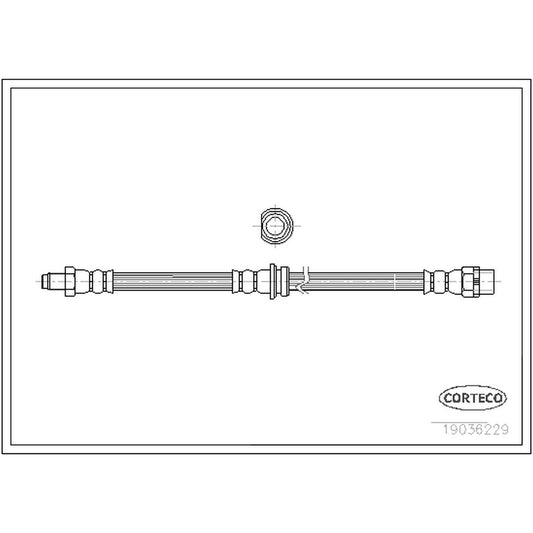 19036229 Rear OE Replacement Series Brake Line