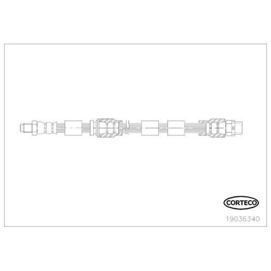 19036340 Front OE Replacement Series Brake Line