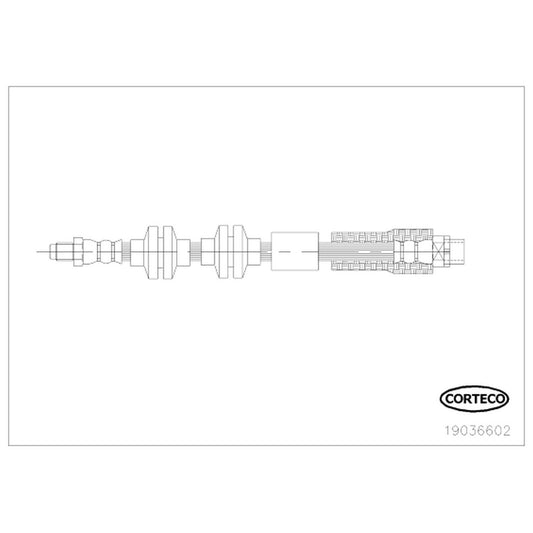 19036602 Front OE Replacement Series Brake Line