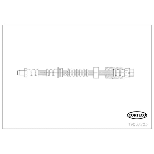 19037203 Front OE Replacement Series Brake Line