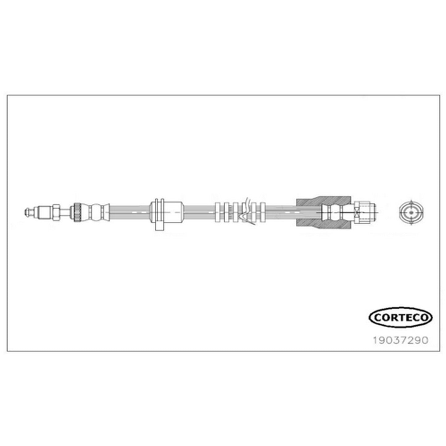 19037290 Front OE Replacement Series Brake Line