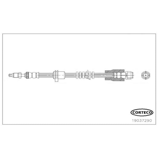 19037290 Front OE Replacement Series Brake Line