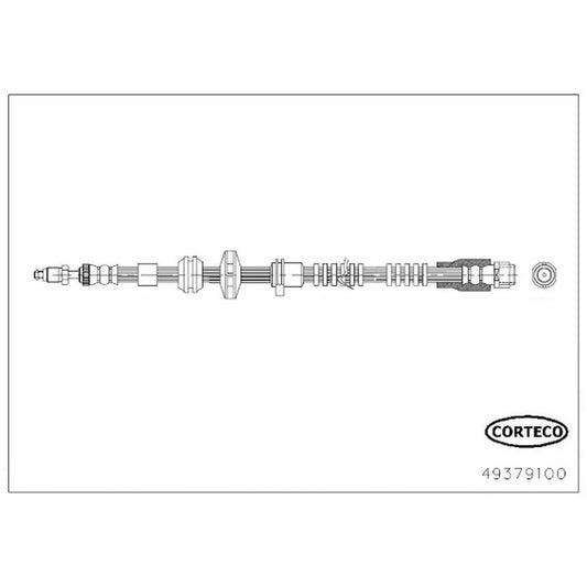 49379100 Front OE Replacement Series Brake Line