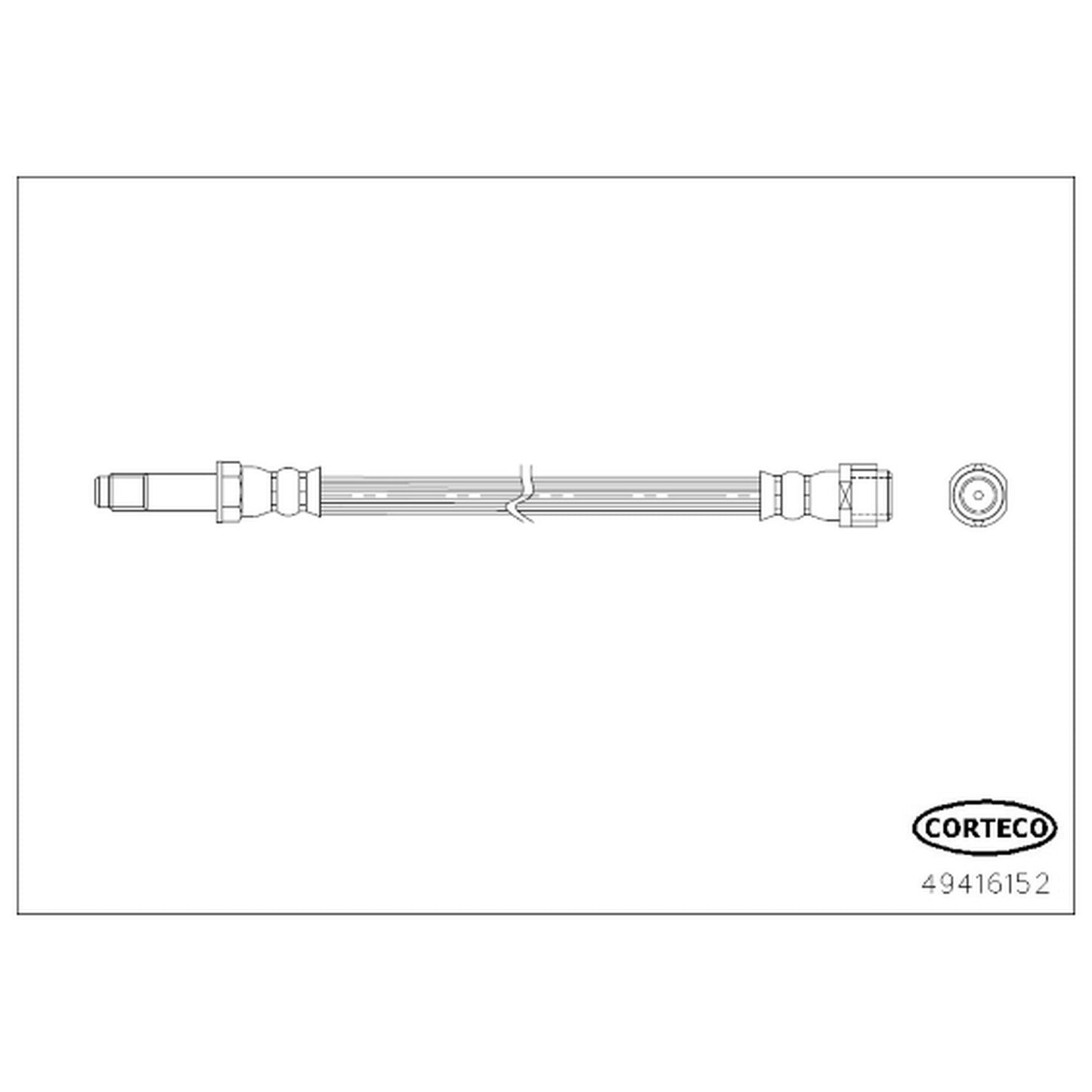 49416152 OE Replacement Series Brake Line