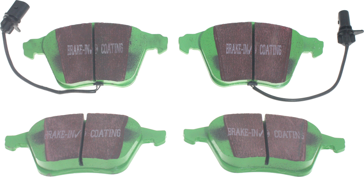 Комплект передних тормозных колодок Greenstuff 2000 Aramid Fiber Sport из арамидного волокна DP21510