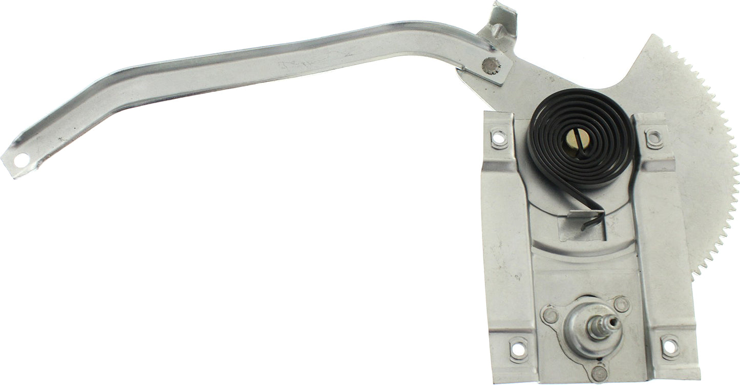 Front, Passenger Side Manual Window Regulator, Hand-Crank Type