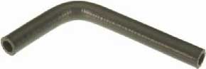 22945 Heater Hose - Black, Rubber, Direct Fit, Sold Individually