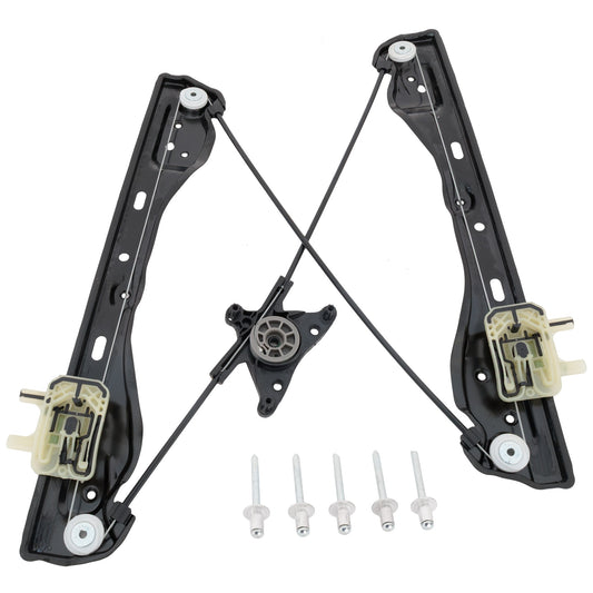 Front, Driver Side Power Window Regulator, Without Motor